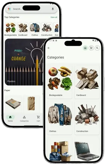 Illustration representing BharatBin scrap rate guides and recyclable materials