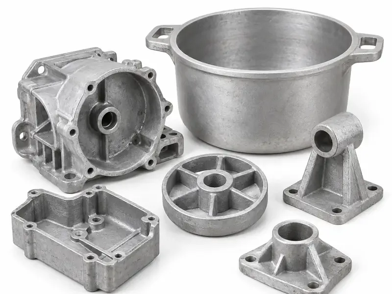 Cast Aluminium sorted and prepared for aluminium scrap pickup evaluation