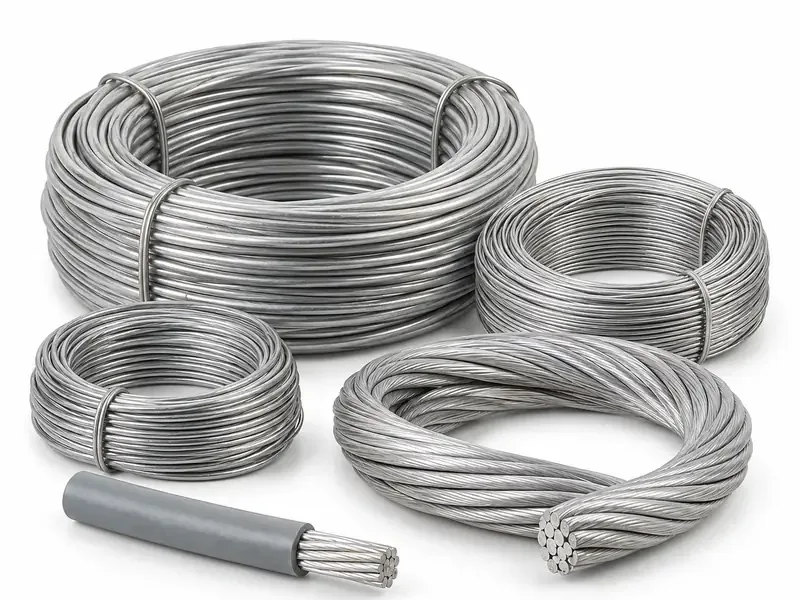 Aluminium Wire sorted and prepared for aluminium scrap pickup evaluation
