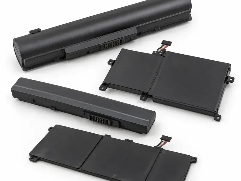 Laptop Batteries sorted and prepared for battery scrap pickup evaluation