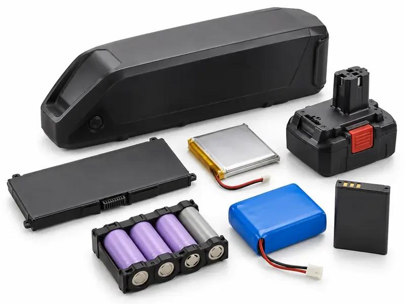 Lithium-Ion Batteries sorted and prepared for battery scrap pickup evaluation
