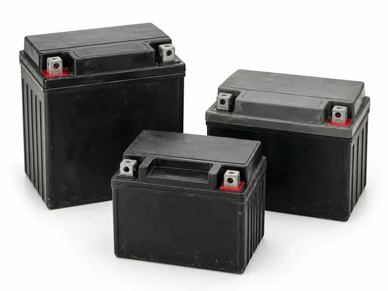 Two-Wheeler Batteries sorted and prepared for battery scrap pickup evaluation