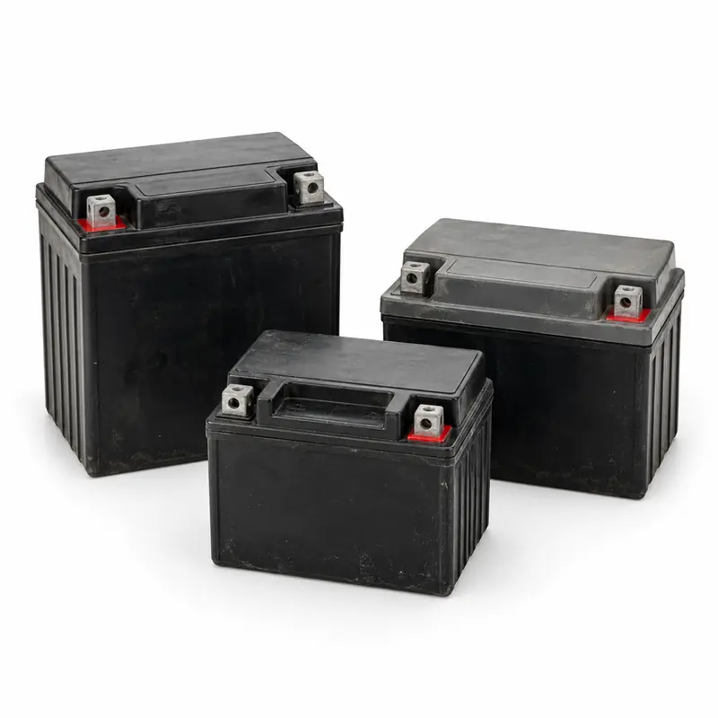 Two-Wheeler Batteries arranged safely for scrap, reuse or recycling pickup evaluation