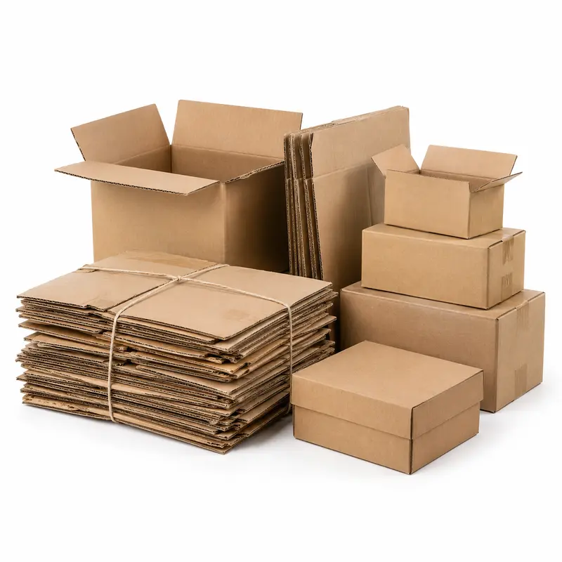 Cardboard scrap material