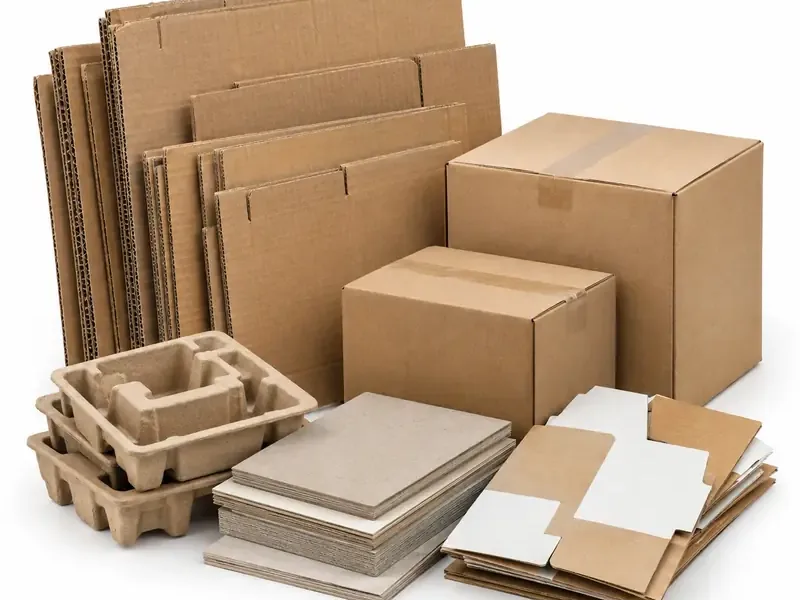 Mixed Cardboard sorted and prepared for cardboard scrap pickup evaluation