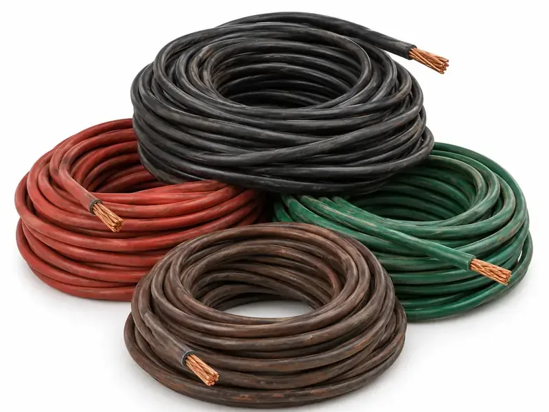 Insulated Copper Wire sorted and prepared for copper scrap pickup evaluation