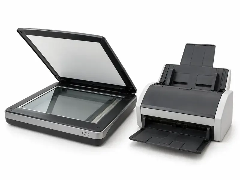 Used document scanners prepared for electronics recycling evaluation