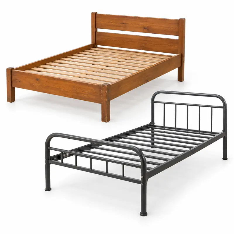 Beds arranged safely for scrap, reuse or recycling pickup evaluation