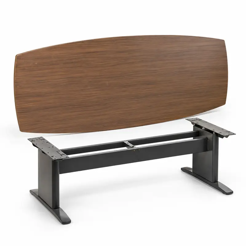 Conference Tables arranged safely for scrap, reuse or recycling pickup evaluation