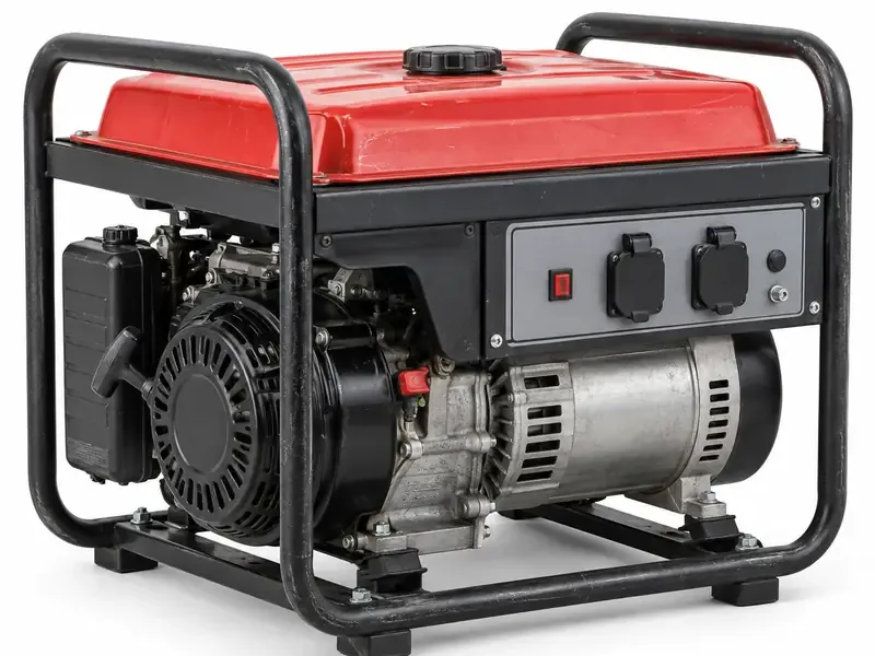 Generators sorted and prepared for industrial and machinery scrap pickup evaluation