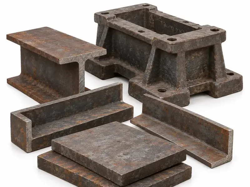 Heavy Iron sorted and prepared for iron scrap pickup evaluation