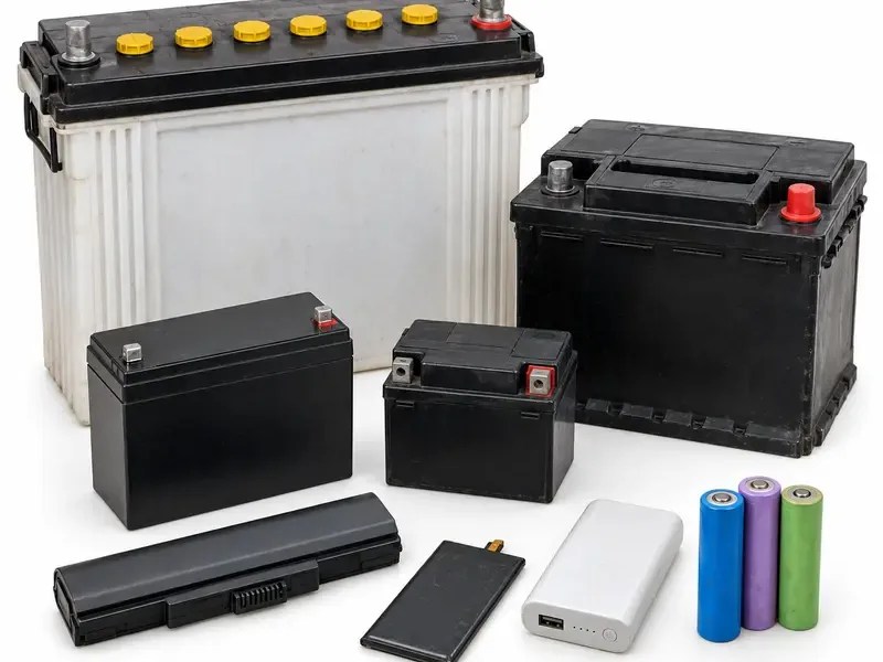 Battery Scrap prepared for scrap evaluation