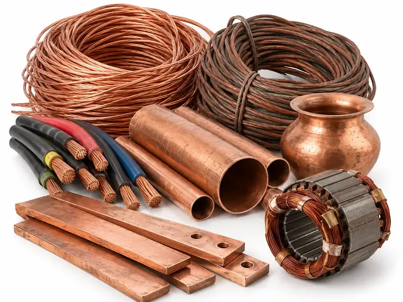 Copper Scrap prepared for scrap evaluation