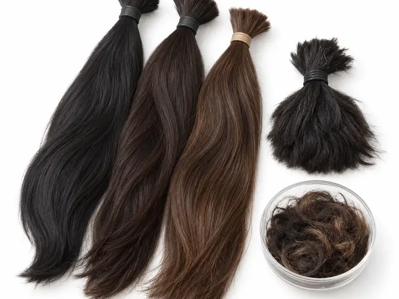 Hair Scrap prepared for scrap evaluation
