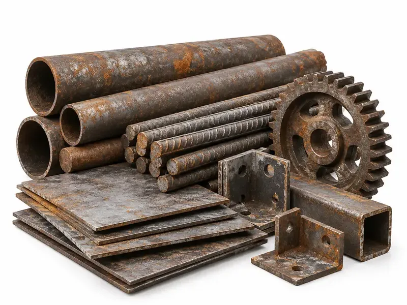 Iron Scrap prepared for scrap evaluation