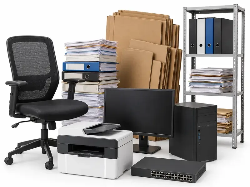 Office Scrap prepared for scrap evaluation
