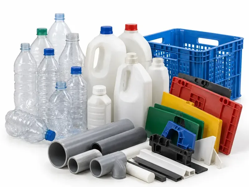 Plastic Scrap prepared for scrap evaluation