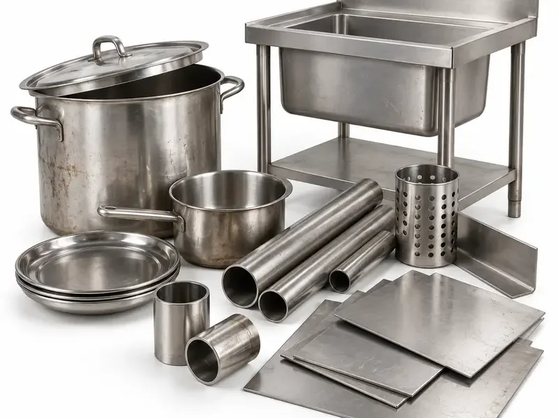 Stainless Steel Scrap prepared for scrap evaluation