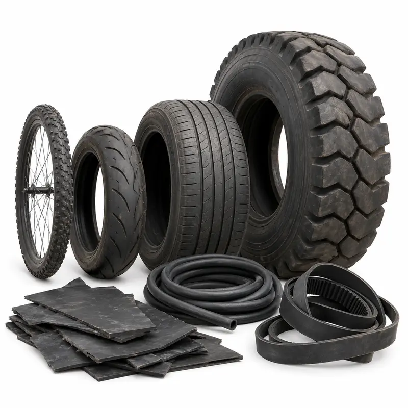 Rubber and Tyres scrap material