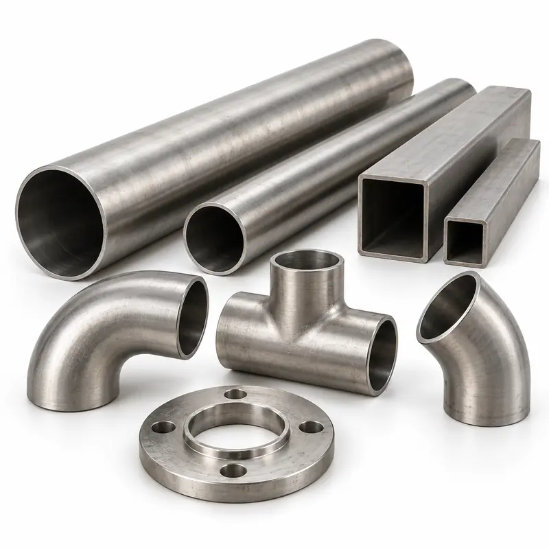 Stainless-Steel Pipes arranged safely for scrap, reuse or recycling pickup evaluation
